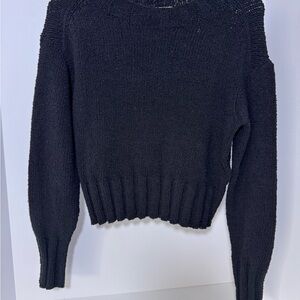 J. Crew Women's Black Crew Neck Sweater